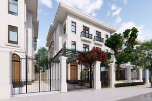 Thiết kế sân vườn biệt thự Vinhomes Green Bay