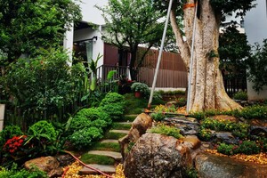 Thi công hồ cá Koi hiện đại Biệt thự Khai Sơn