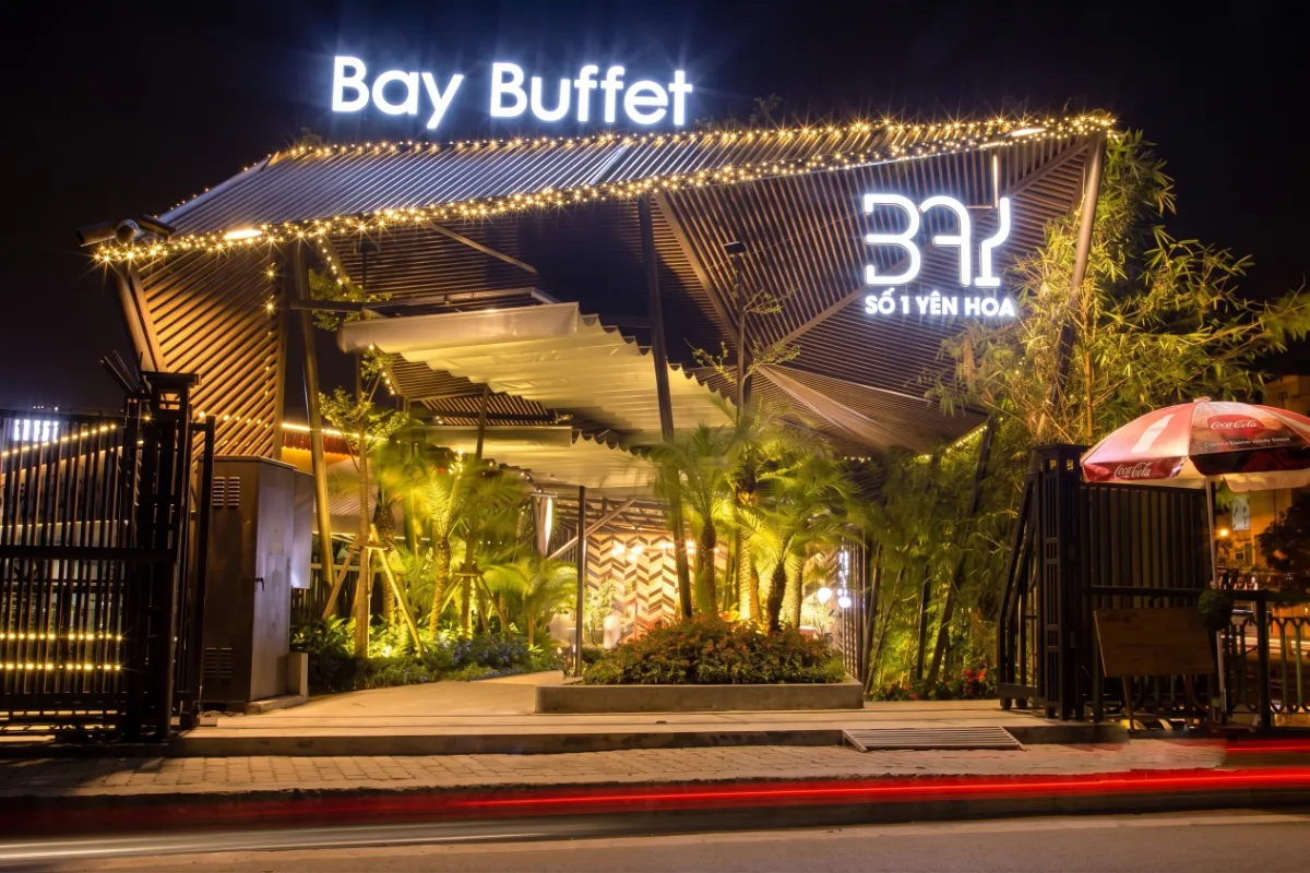 Thiết kế - Thi công sân vườn nhà hàng Bay Buffet Hồ Tây
